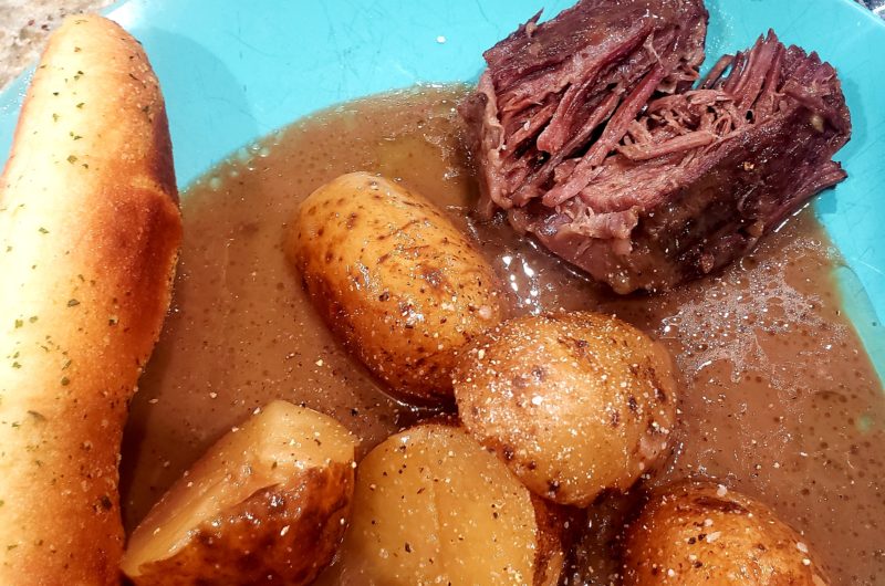 Pot Roast and Potatoes Slow Cooker Style
