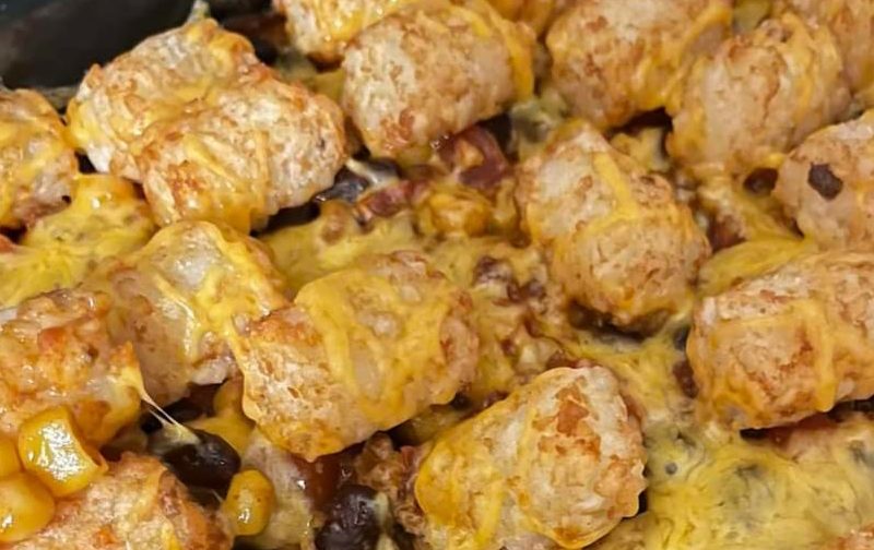 Mexican Tater Tot Casserole